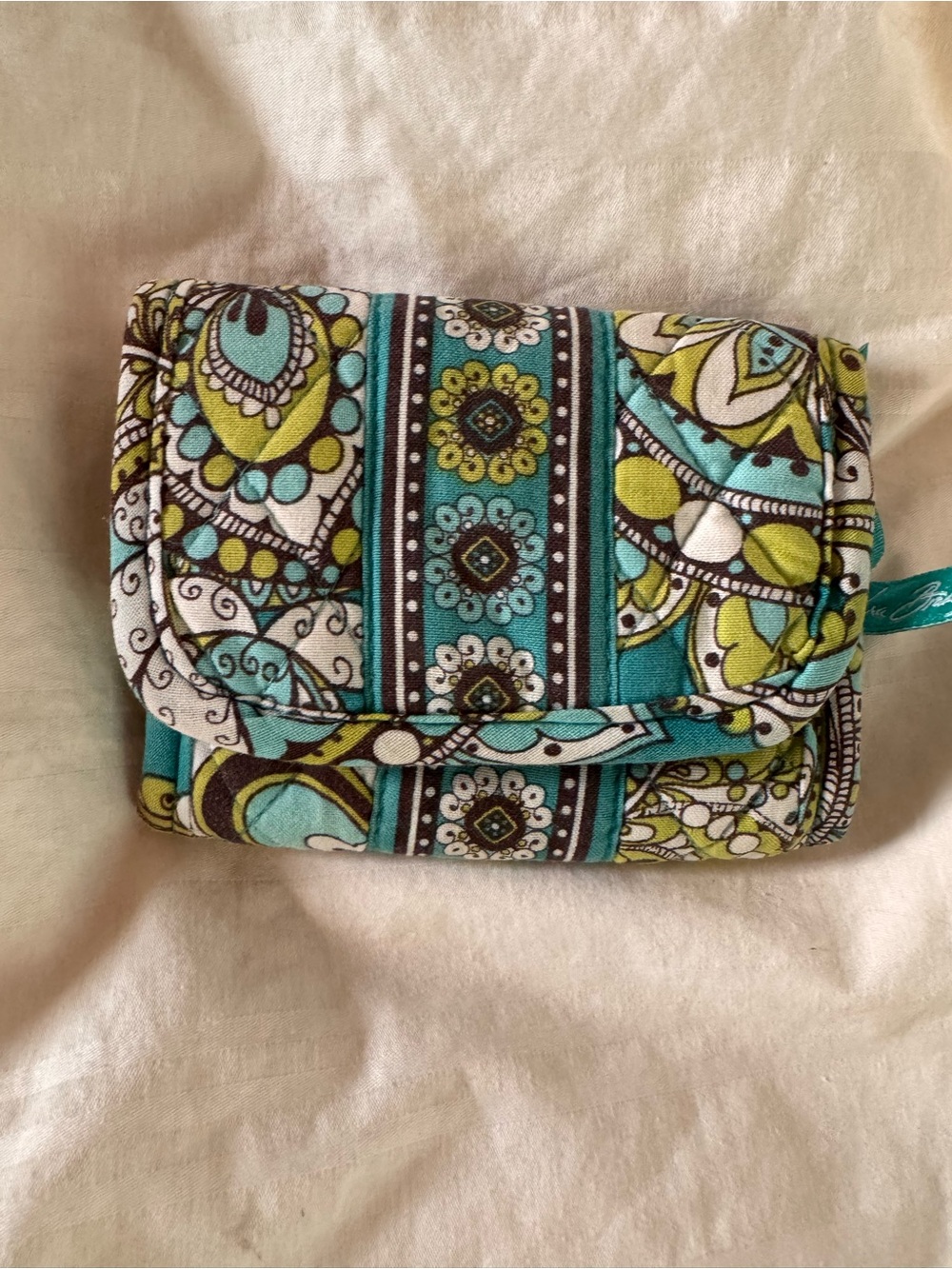 Vera Bradley Peacock Tri-fold Wallet